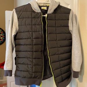 Crazy 8 boys puffer hoodie jacket 10-12
